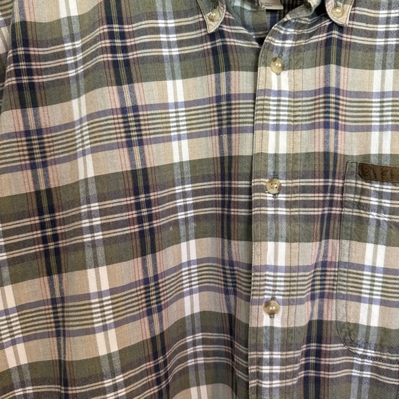 Woolrich Shirt Gingham Check Mens Short Sleeve 100% Cotton Button Up XL - Picture 5 of 9